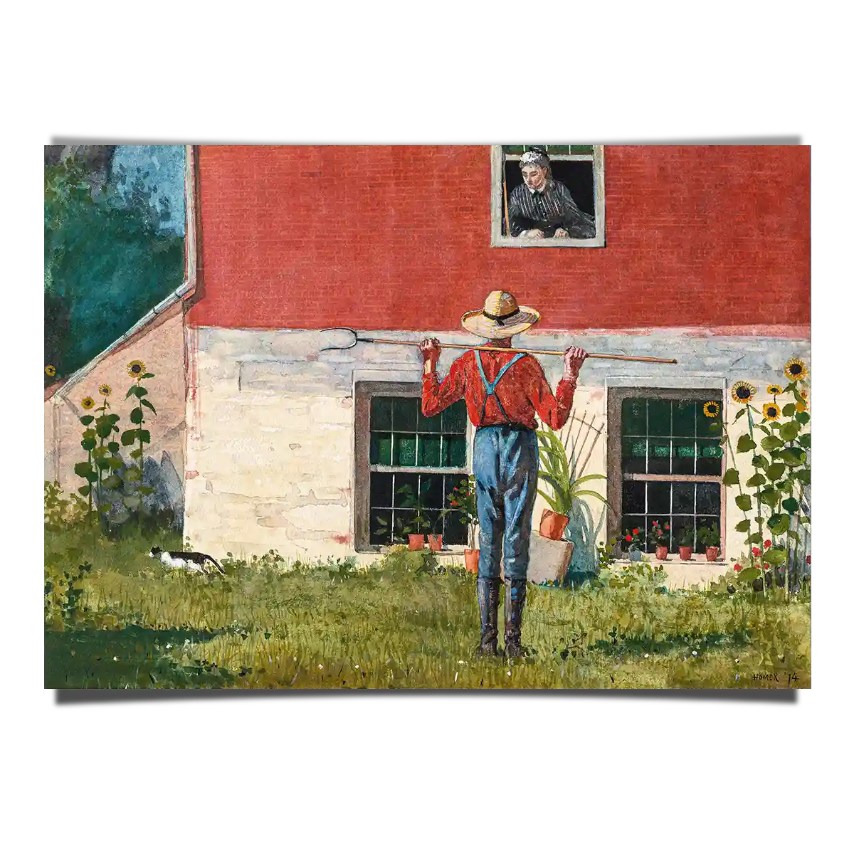 In The Garden by Winslow Homer 1877