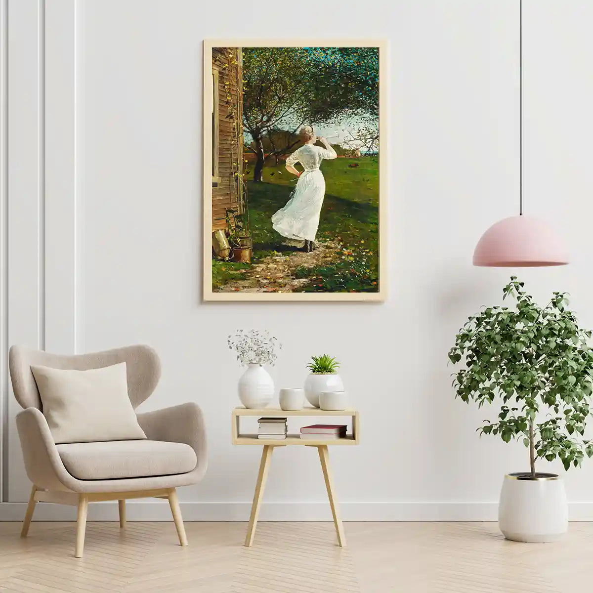 The Dinner Horn Blowing the Hornat Seaside by Winslow Homer 1870