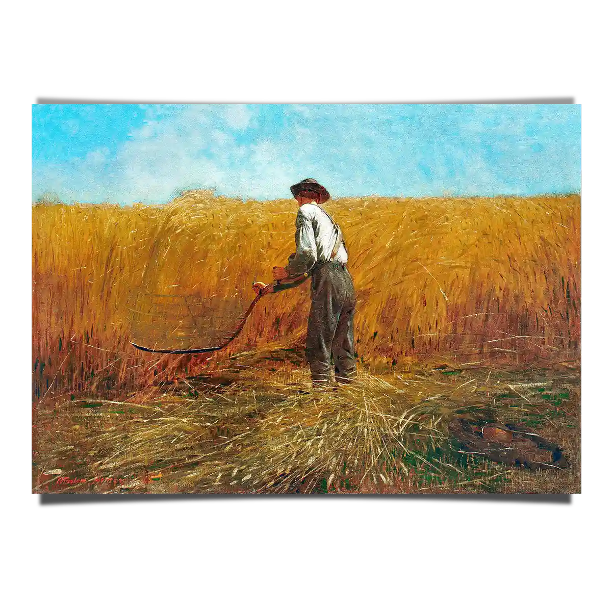 The Veteran in a New Field by Winslow Homer 1865
