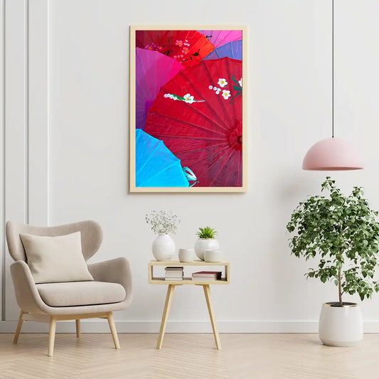 Colourful Japanese Traditional Wagasa Umbrella PL