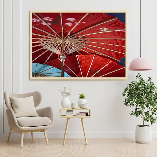 Colourful Japanese Traditional Wagasa Umbrella