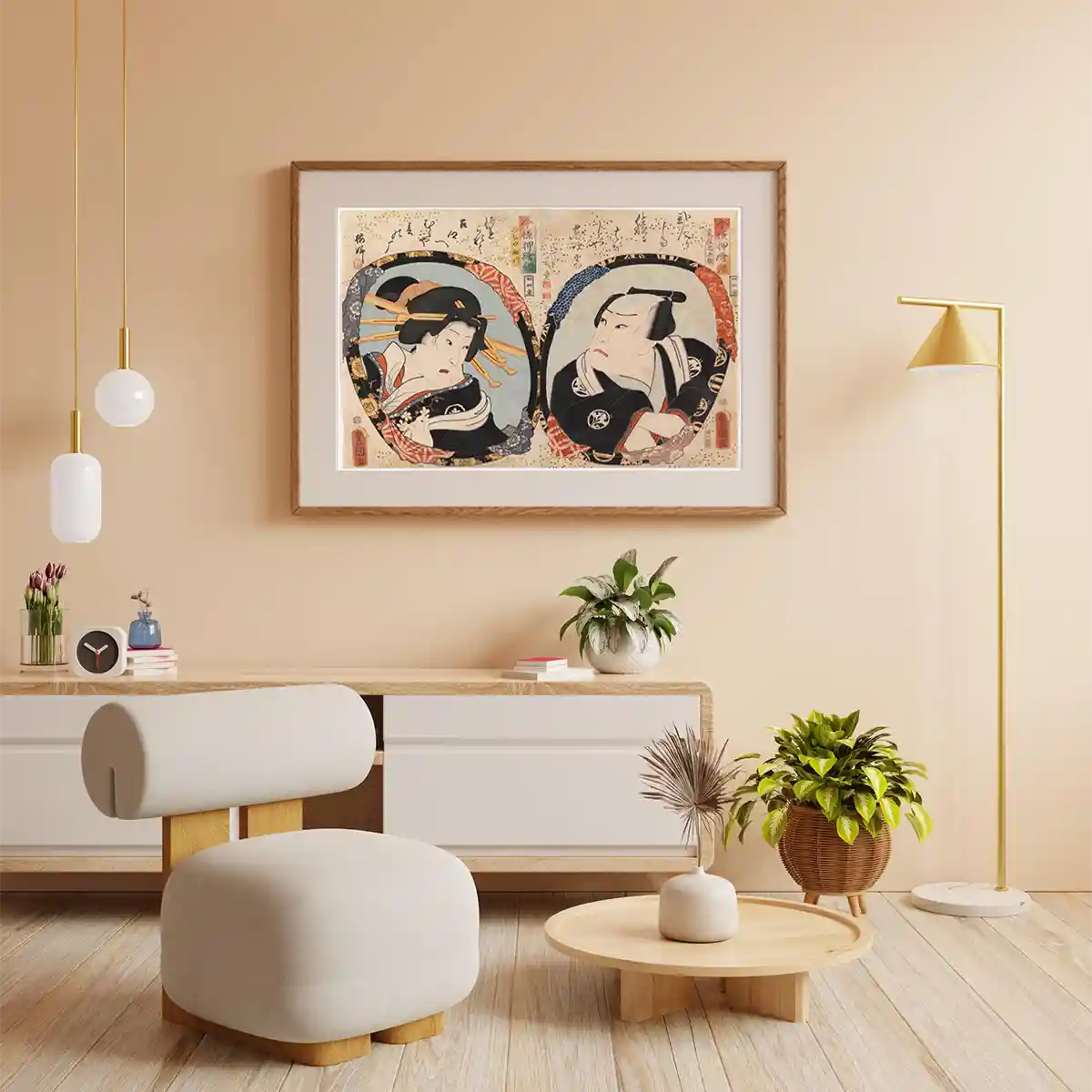 Roolimuotokuva Sarjasta Imayo Oshie Kagami by Utagawa Kunisada 1859