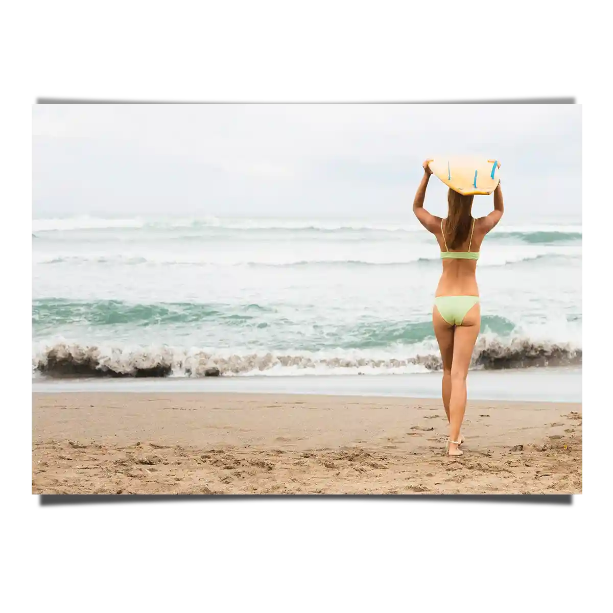 Surfer Woman Heading to the Beach