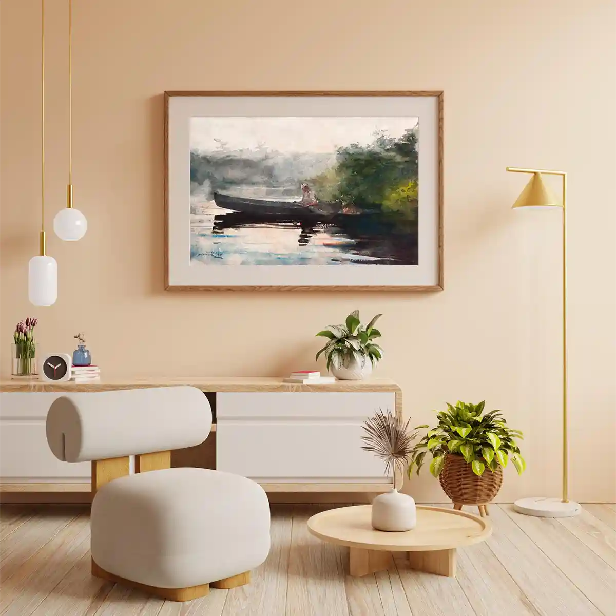 The End of The Day Adirondacks by Winslow Homer 1890