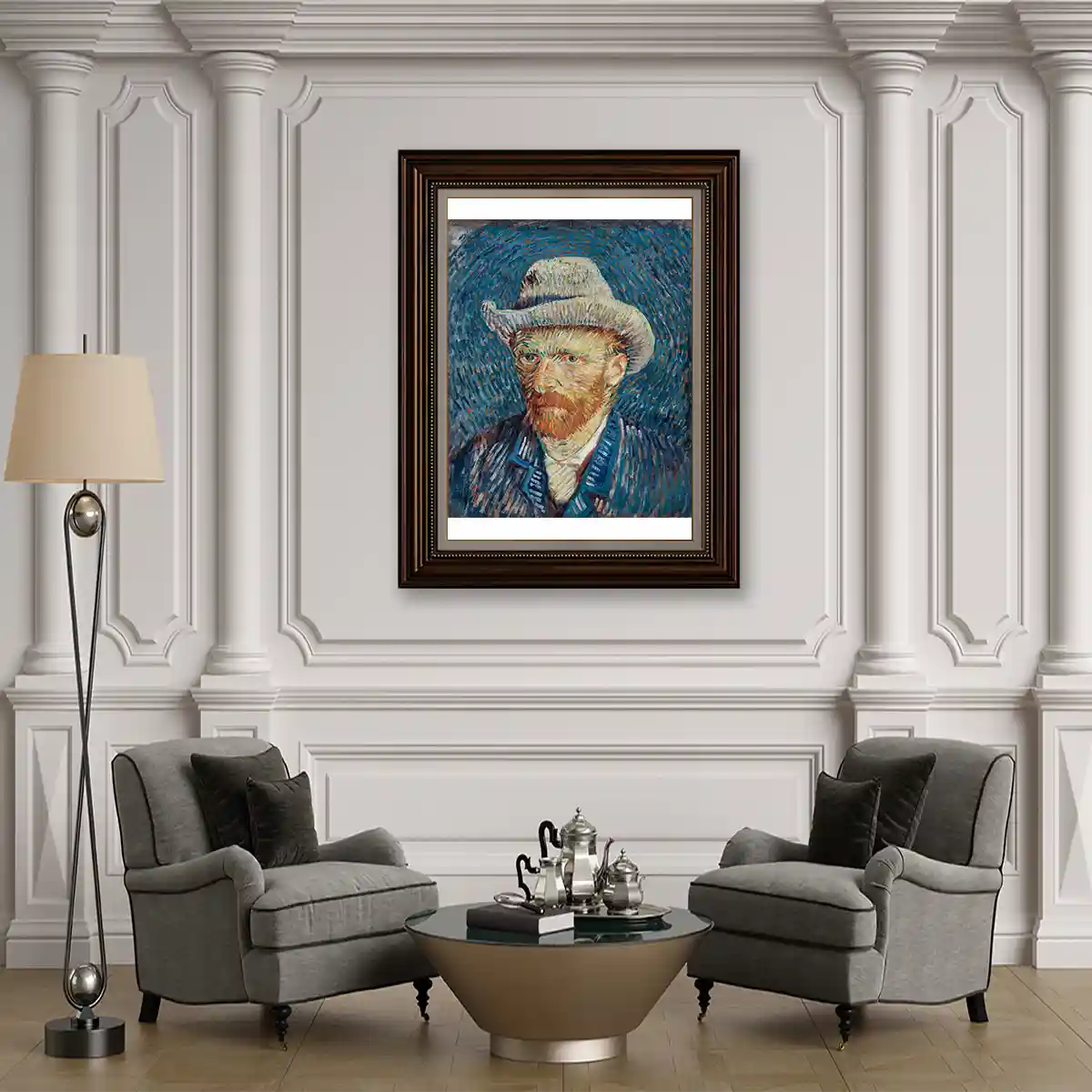 Self Portrait with Gray Felt Hat by Vincent Van Gogh 1887