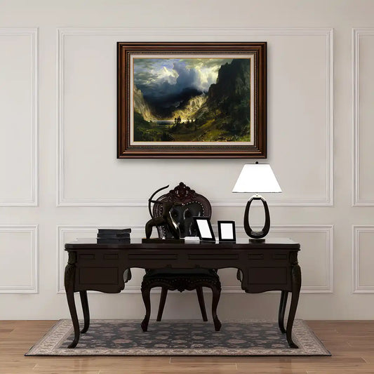 A Storm in the Rocky Mountains of Mt Rosalie by Albert Bierstadt