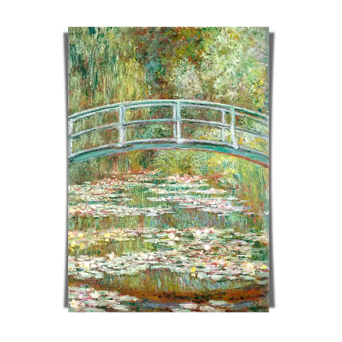 Bridge Over A Pond of Water by Claude Monet