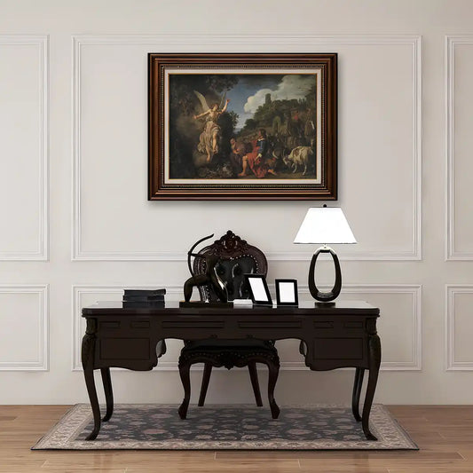 The Angel Raphael Takes Leave of Old Tobit and his Son Tobias 1618