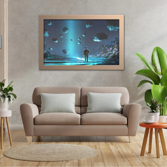 Astronaut On Turquoise Planet