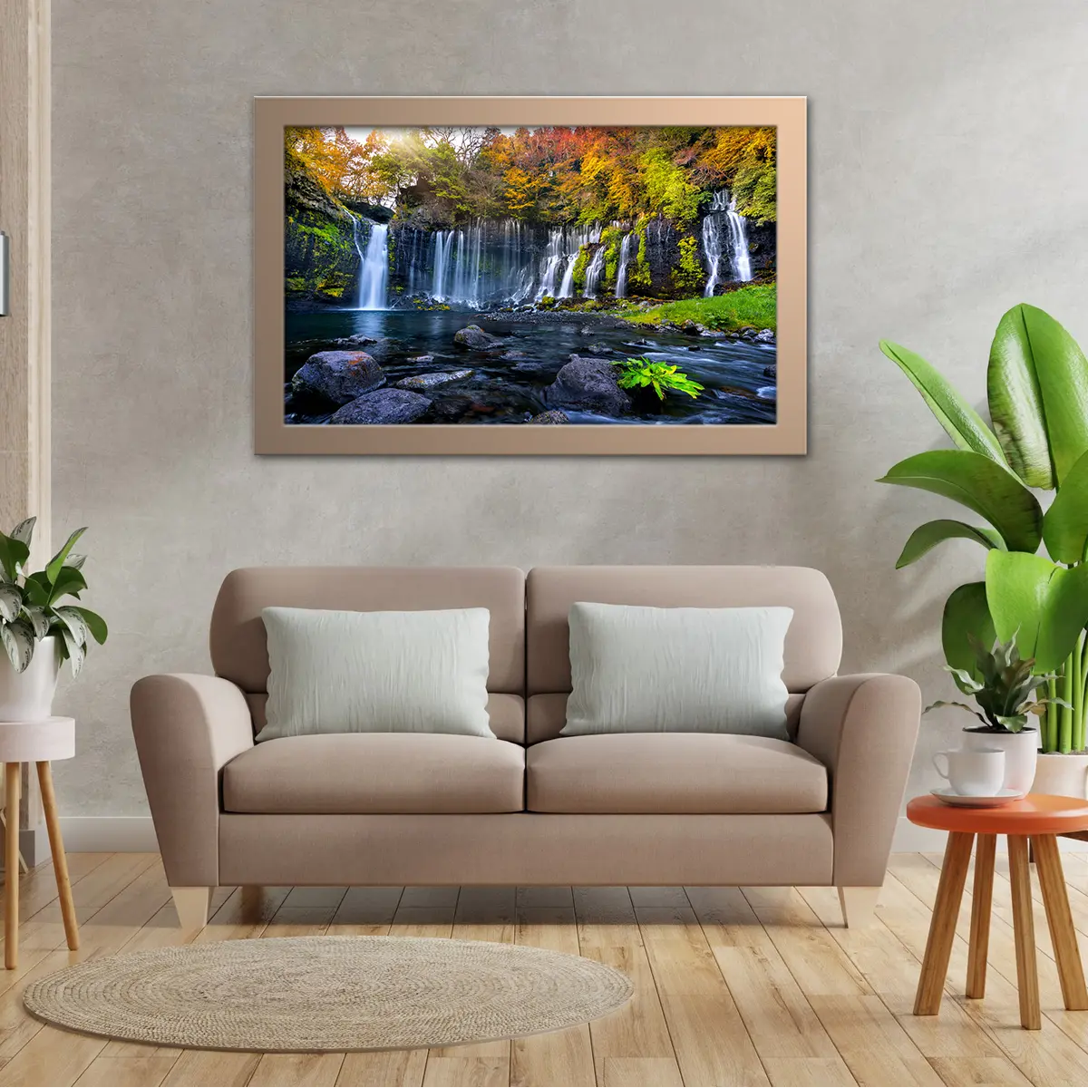 Shiraito Japan Waterfall in Autumn