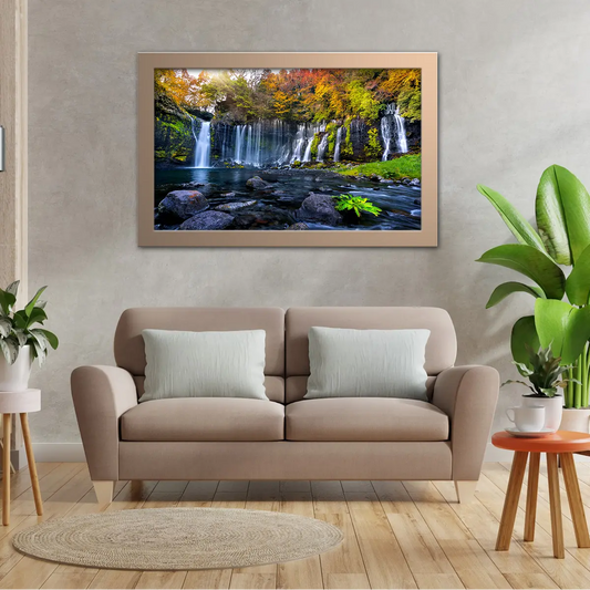 Shiraito Japan Waterfall in Autumn