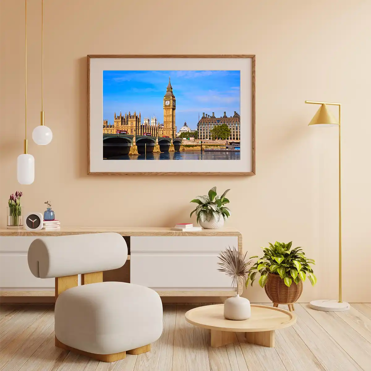 Big Ben Clock Tower and Thames River London