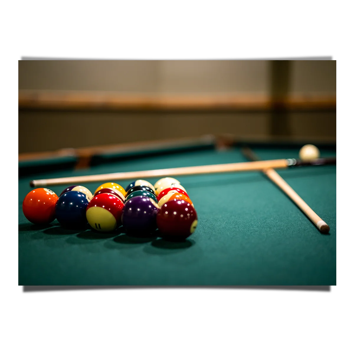 Billiard Ball Close Up Shot