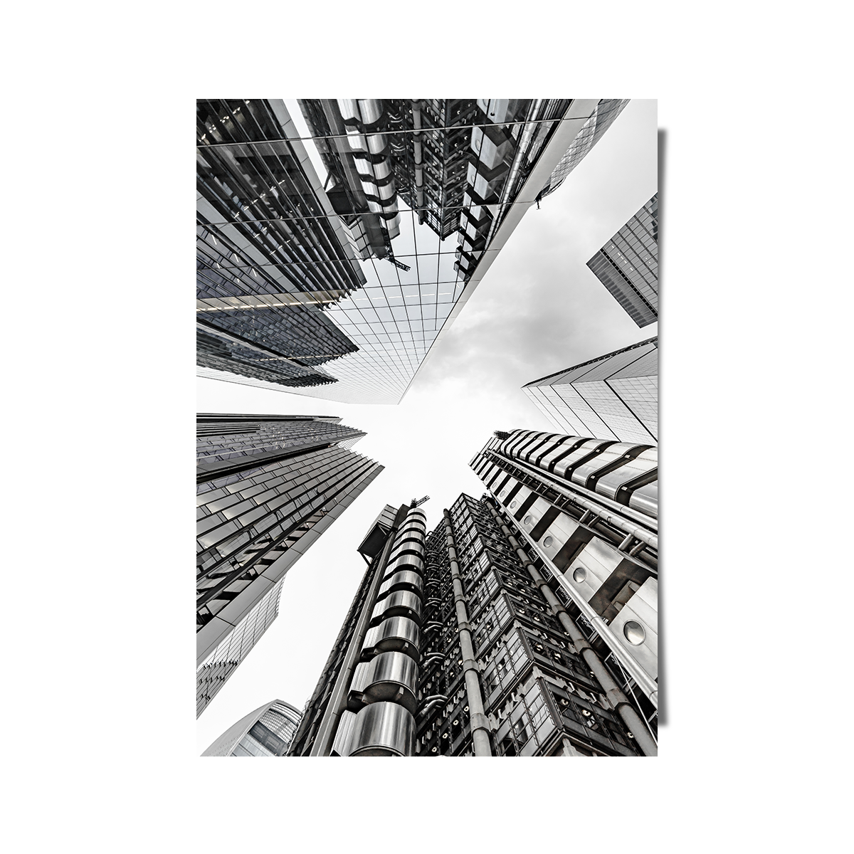 Black And White Modern Building