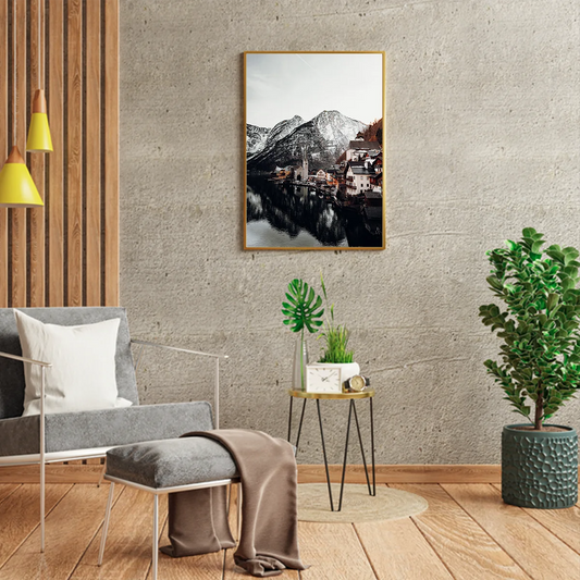 Brown And White Concrete Houses Near River
