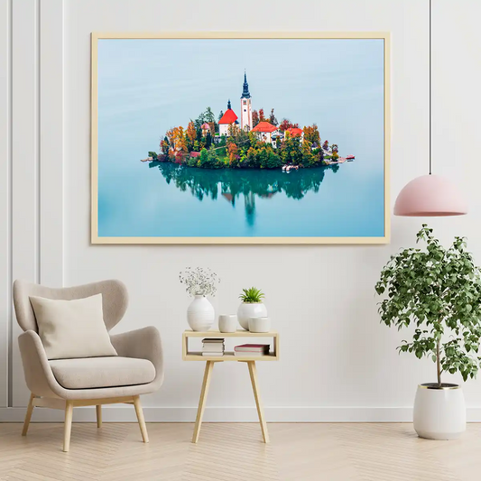 Pilgrimage Church of the Assumption of Mary in the Island of Lake Bled Slovenia