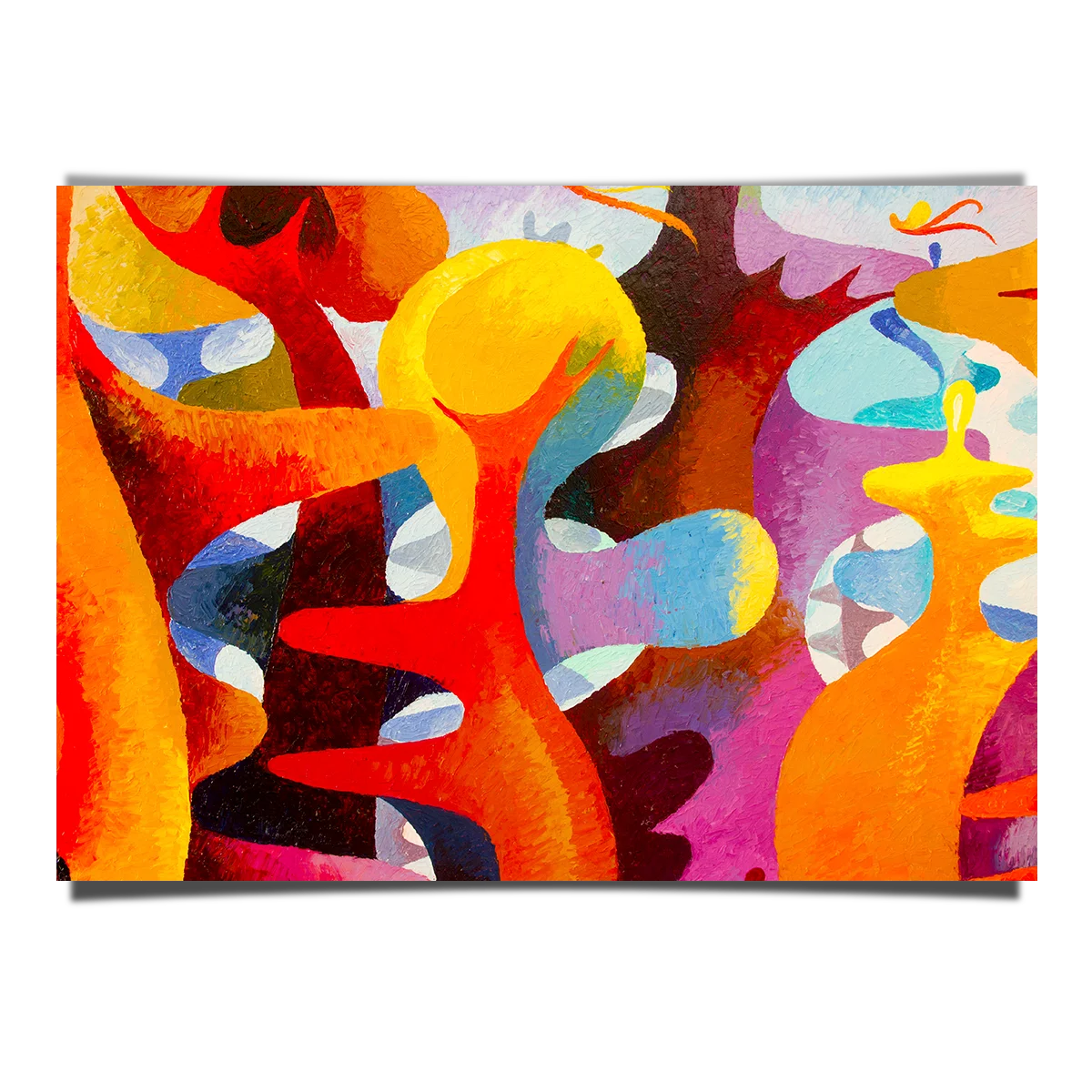 Colorful Abstract Oil Painting