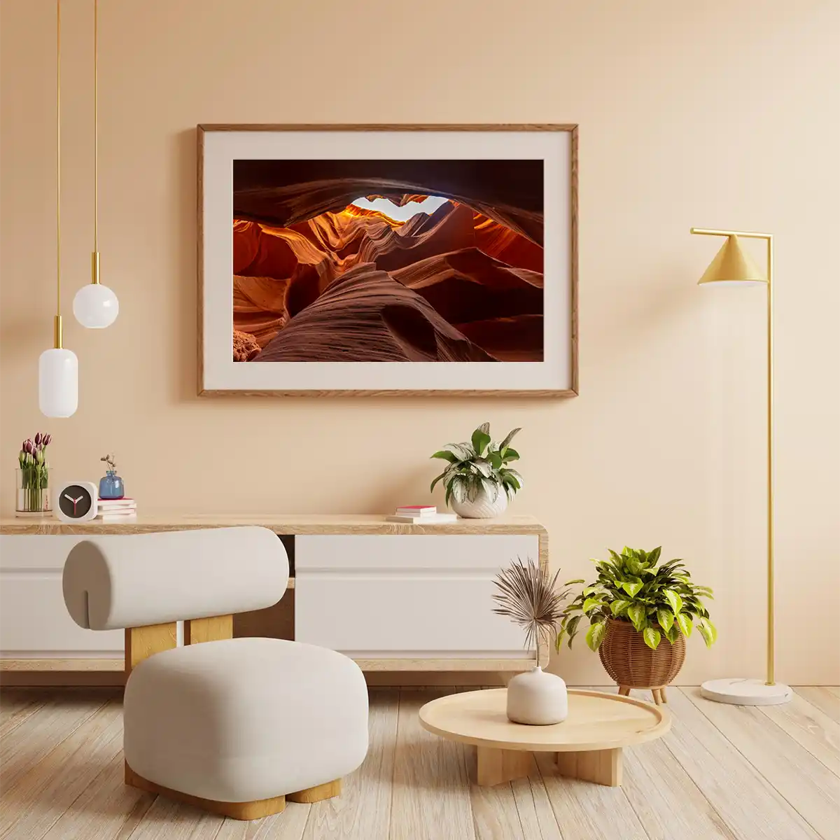 Lower Antelope Canyon Wavy Rock Formation in Arizona