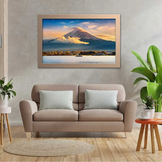 Fuji Mountain Over Clouds