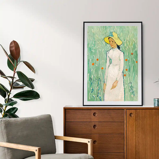 Girl in White by Vincent Van Gogh 1890