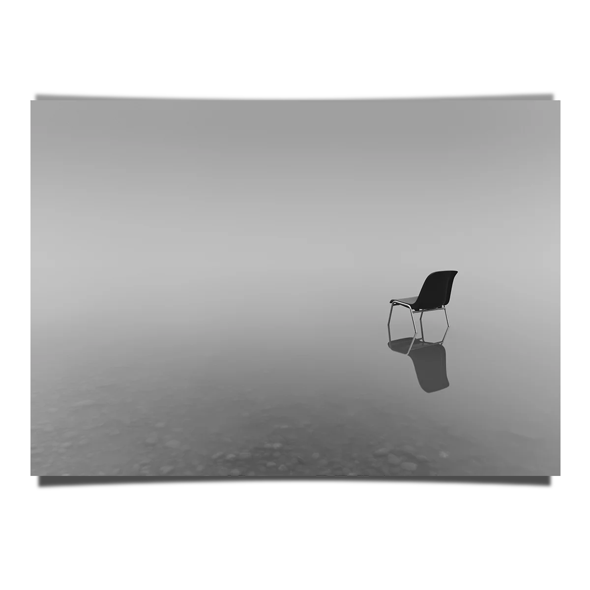 Grayscale Shot Minimalist Chair