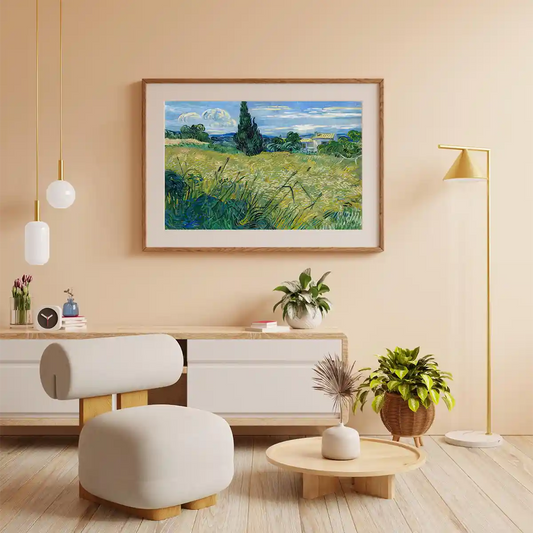 Green Wheatfield With Cypress by Vincent Van Gogh 1889