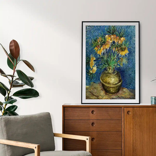 Imperial Fritillaries In Copper Vase by Vincent Van Gogh 1887