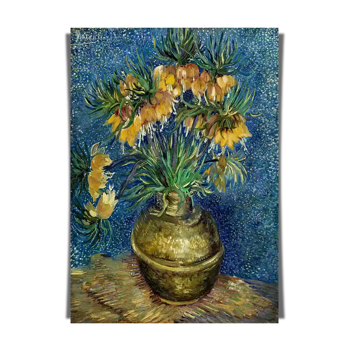 Imperial Fritillaries In Copper Vase by Vincent Van Gogh 1887