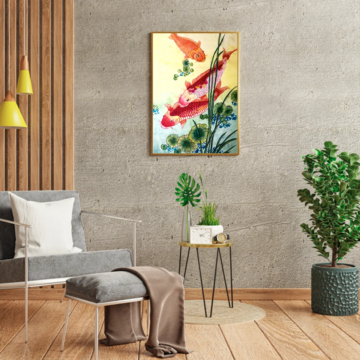 Koi Japanese Painting