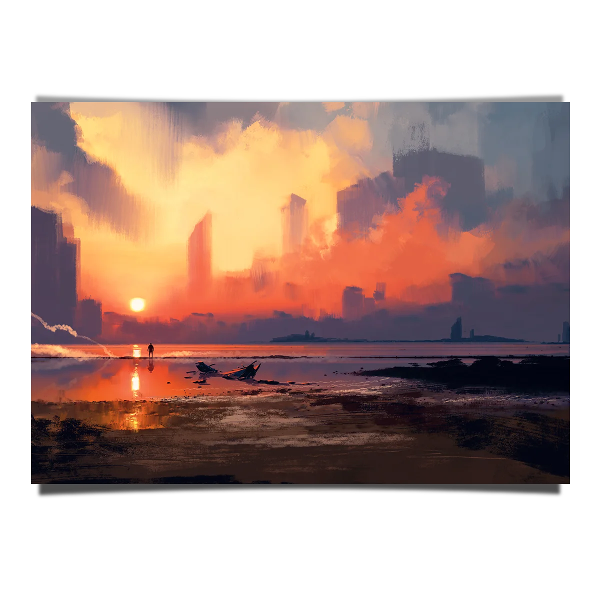 Man Looking At The Skyscraper