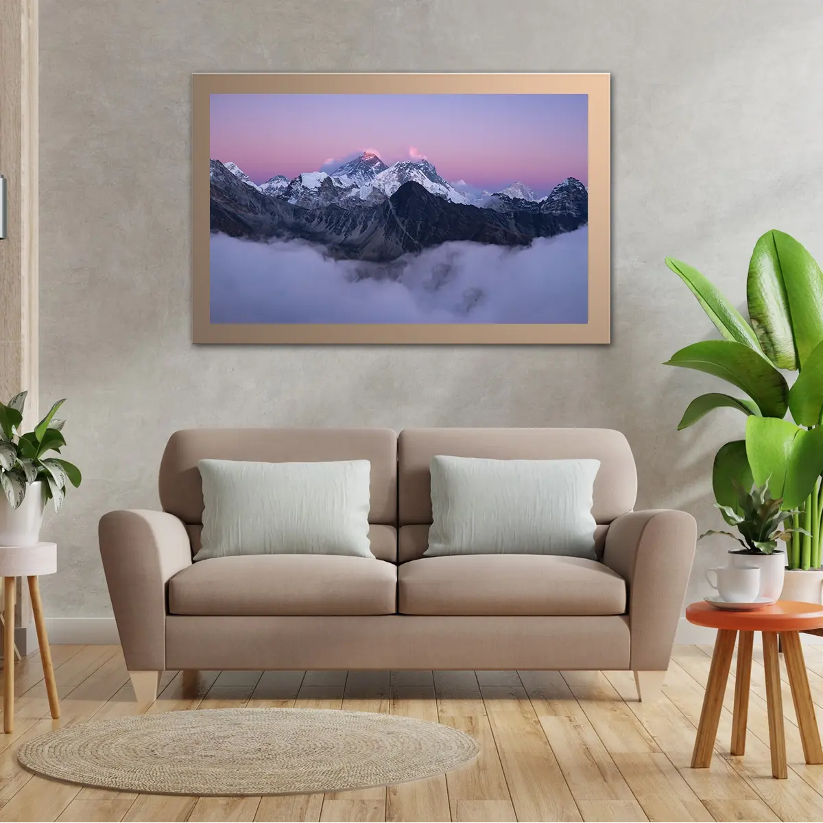 Mount Everest Covered In Clouds