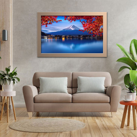 Mount Fuji Reflected Over a Lake