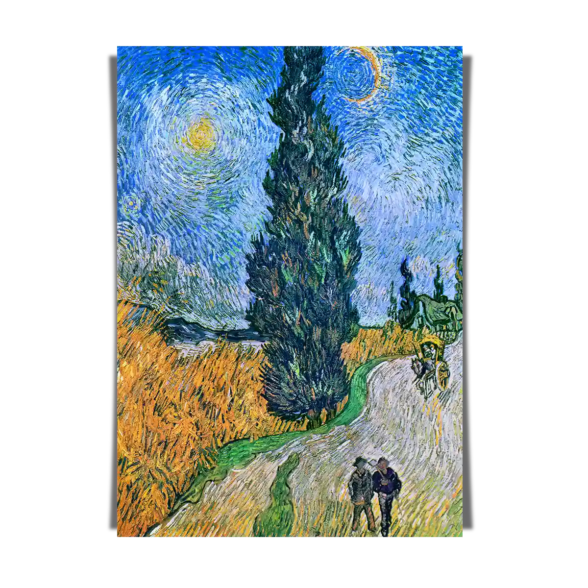 Road With Cypress by Vincent Van Gogh 1890