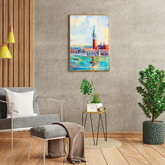 San Giorgio Maggiore Island Watercolour Art