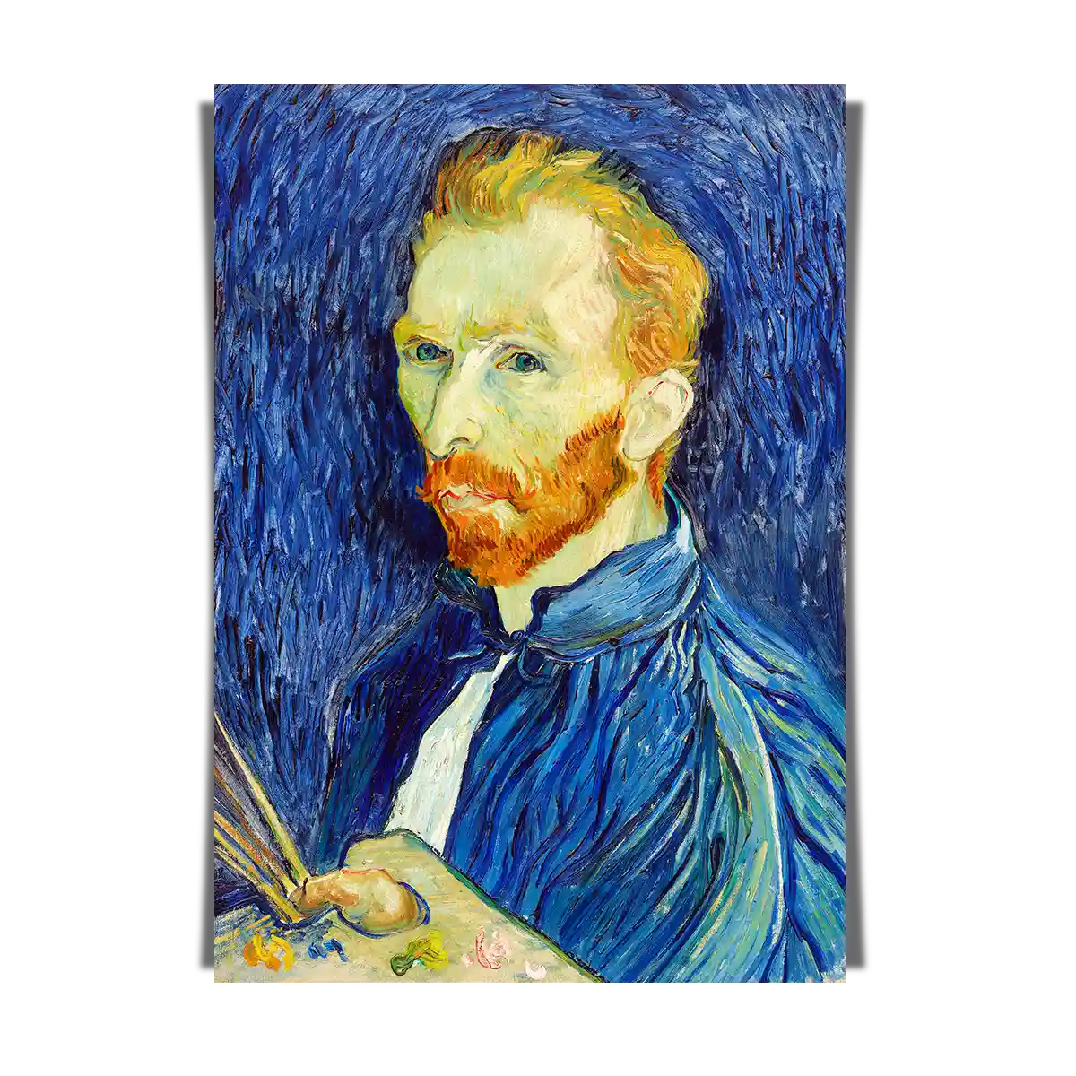 Self Portrait With Colour Palette by Vincent Van Gogh 1889