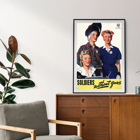 Soldiers Without Guns! Women Power Classic Poster