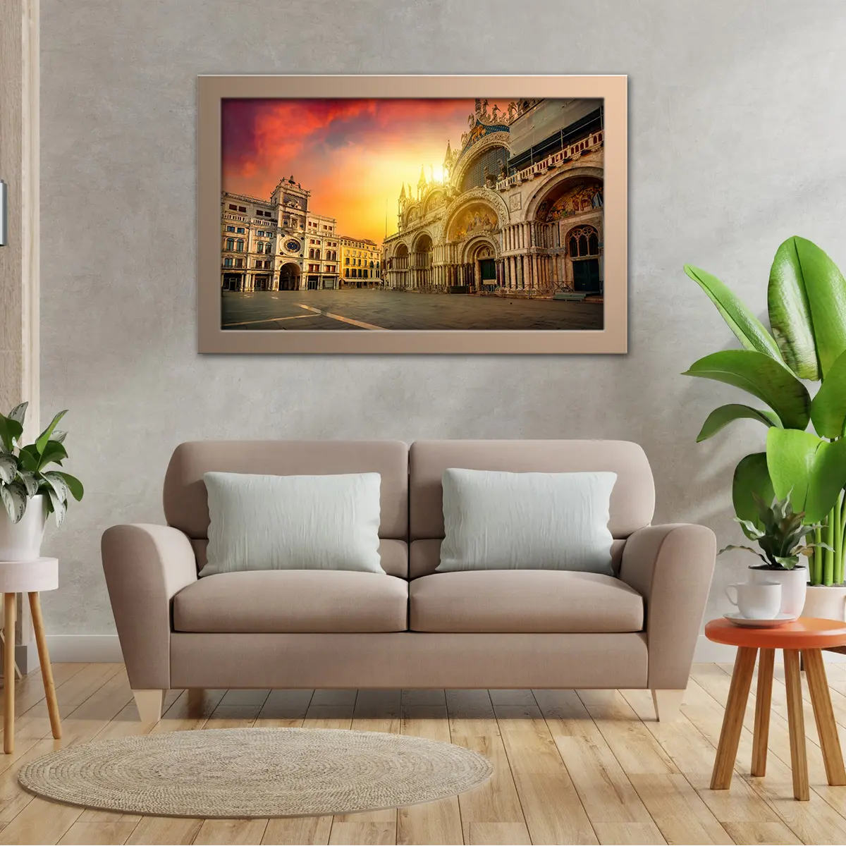 St Mark's Clock Tower In Venice Italy