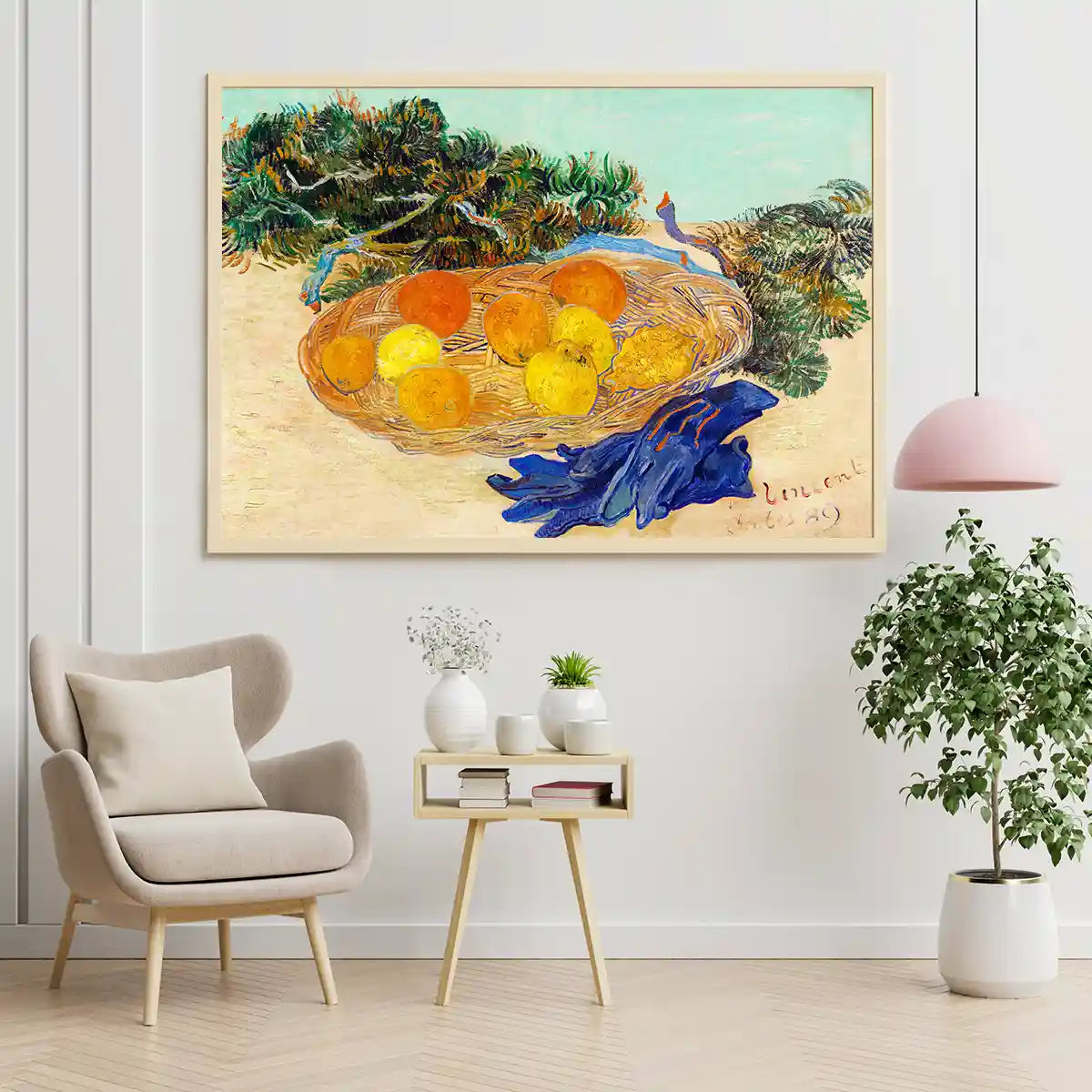 Still Life: Oranges and Lemons With Blue Gloves by Vincent Van Gogh 1889