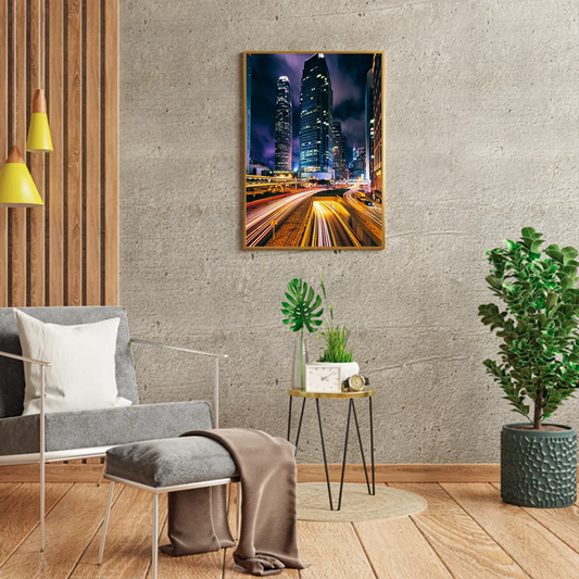 Night Street In Hong Kong