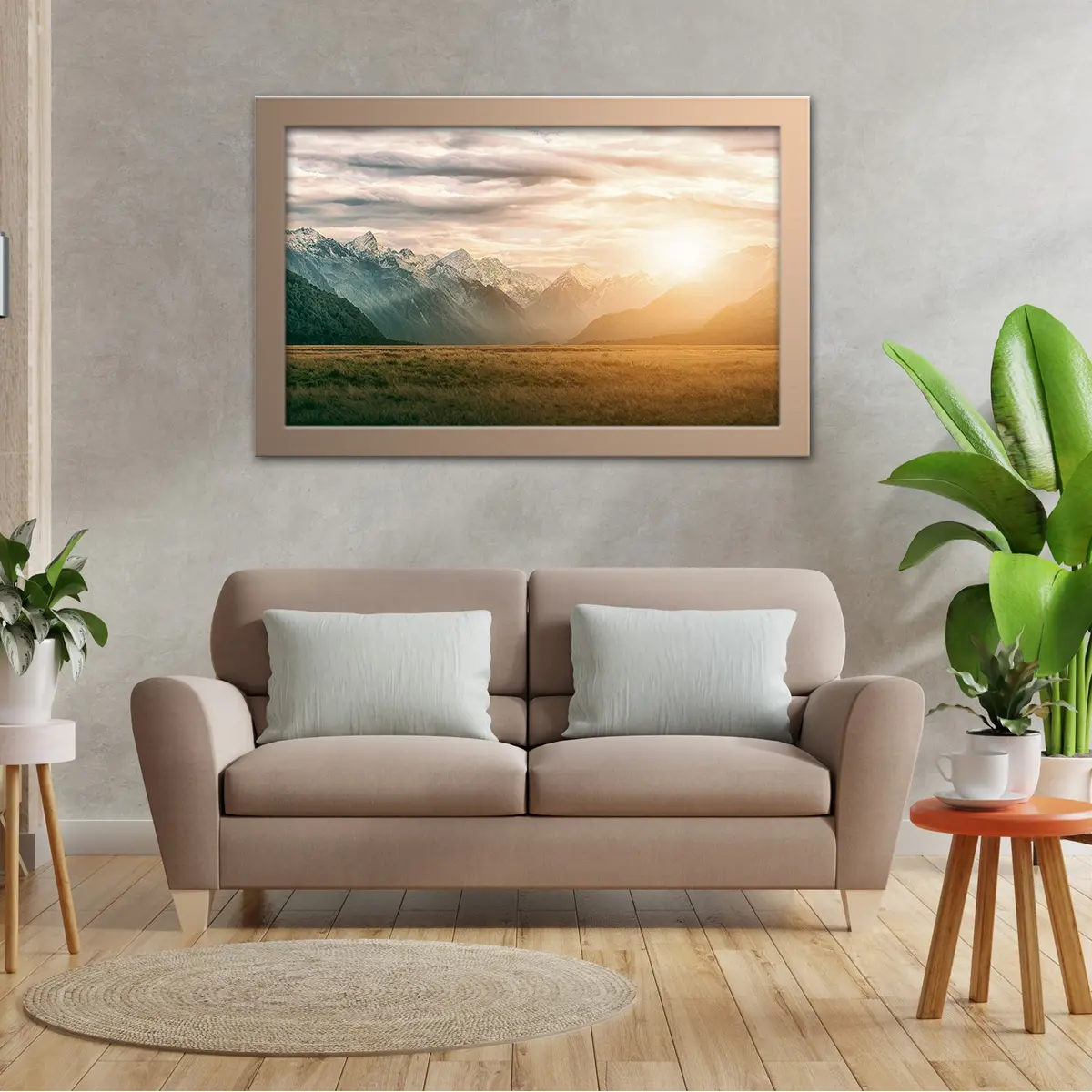 Sunset Shining Through Clouds