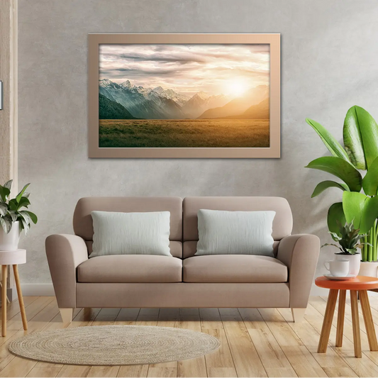 Sunset Shining Through Clouds