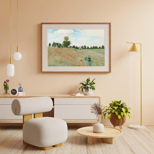 The Poppy Field Near Argenteuil by Claude Monet 1873