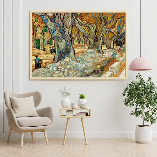 The Large Plane Trees by Vincent Van Gogh 1889