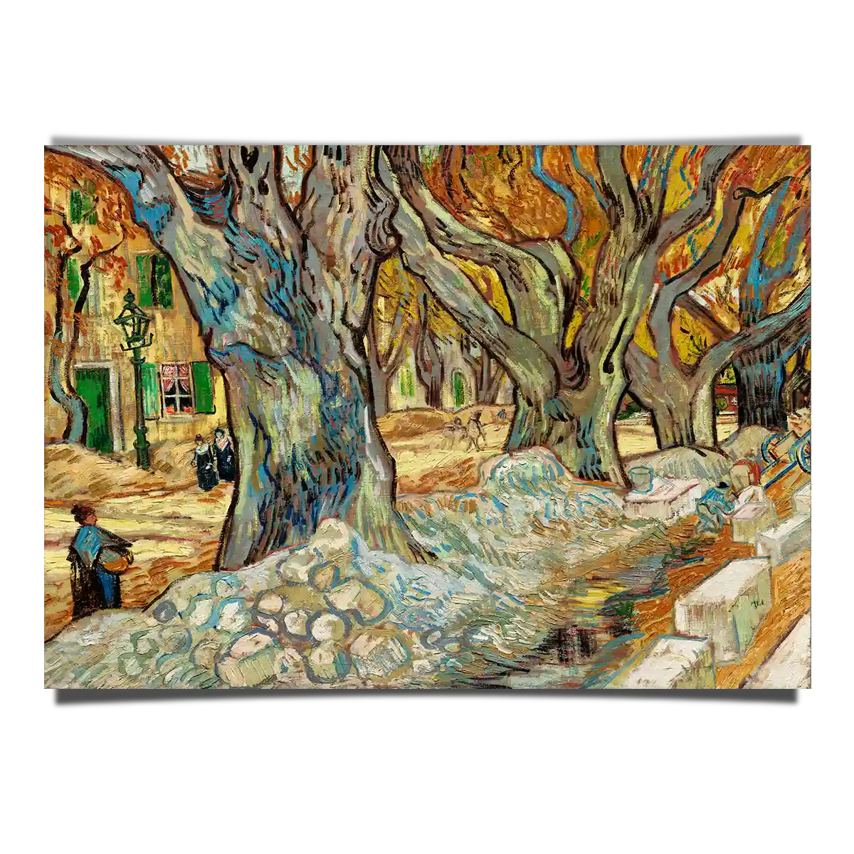The Large Plane Trees by Vincent Van Gogh 1889