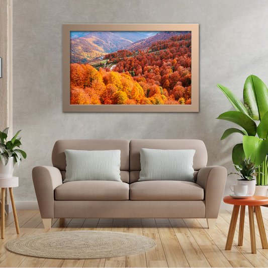 Top View of Caucasian Mountains