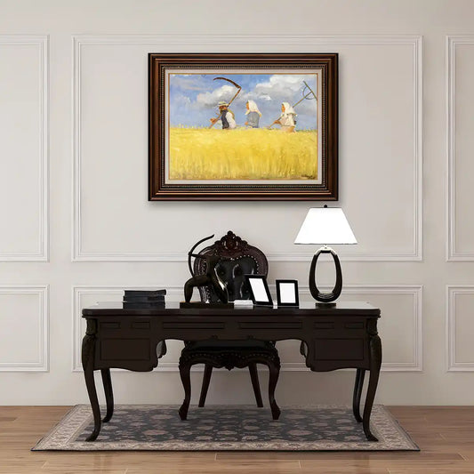 Anna Archers Harvesters by Vincent Van Gogh 1887