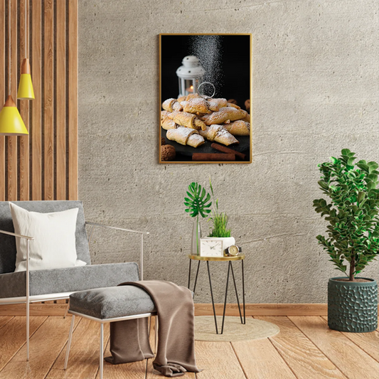 Vanilla Pouring Into Bagels