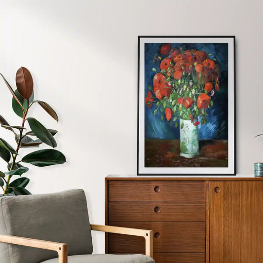 Vase With Poppies by Vincent Van Gogh 1886