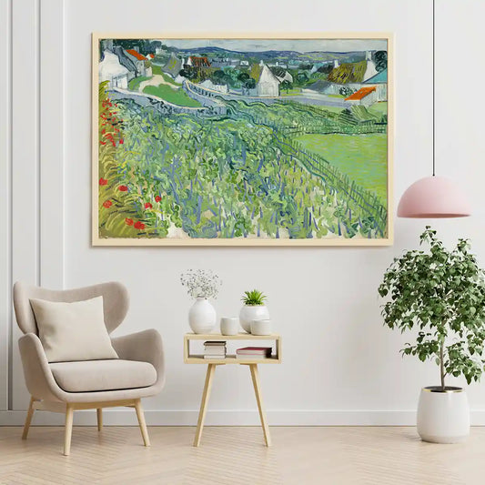 Vineyard At Auvers by Vincent Van Gogh 1890