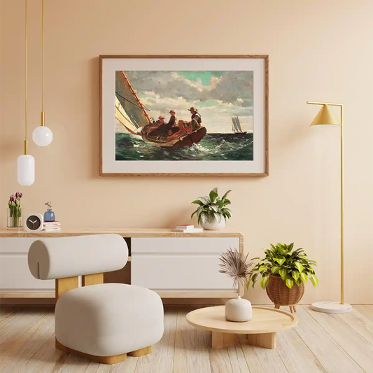 Breezing Up A Fair Wind by Winslow Homer 1873-1876